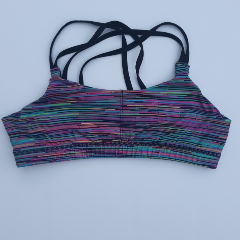 A mostly black women's sports bra